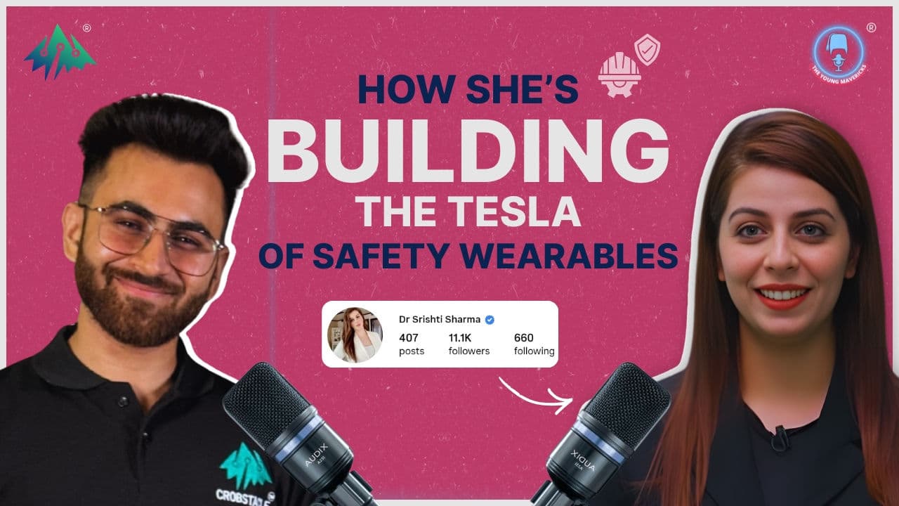 Anmol Gogia and Dr. Srishti Sharma on The Young Mavericks Apex Dialogues — How She's Building the Tesla of Safety Wearables podcast thumbnail